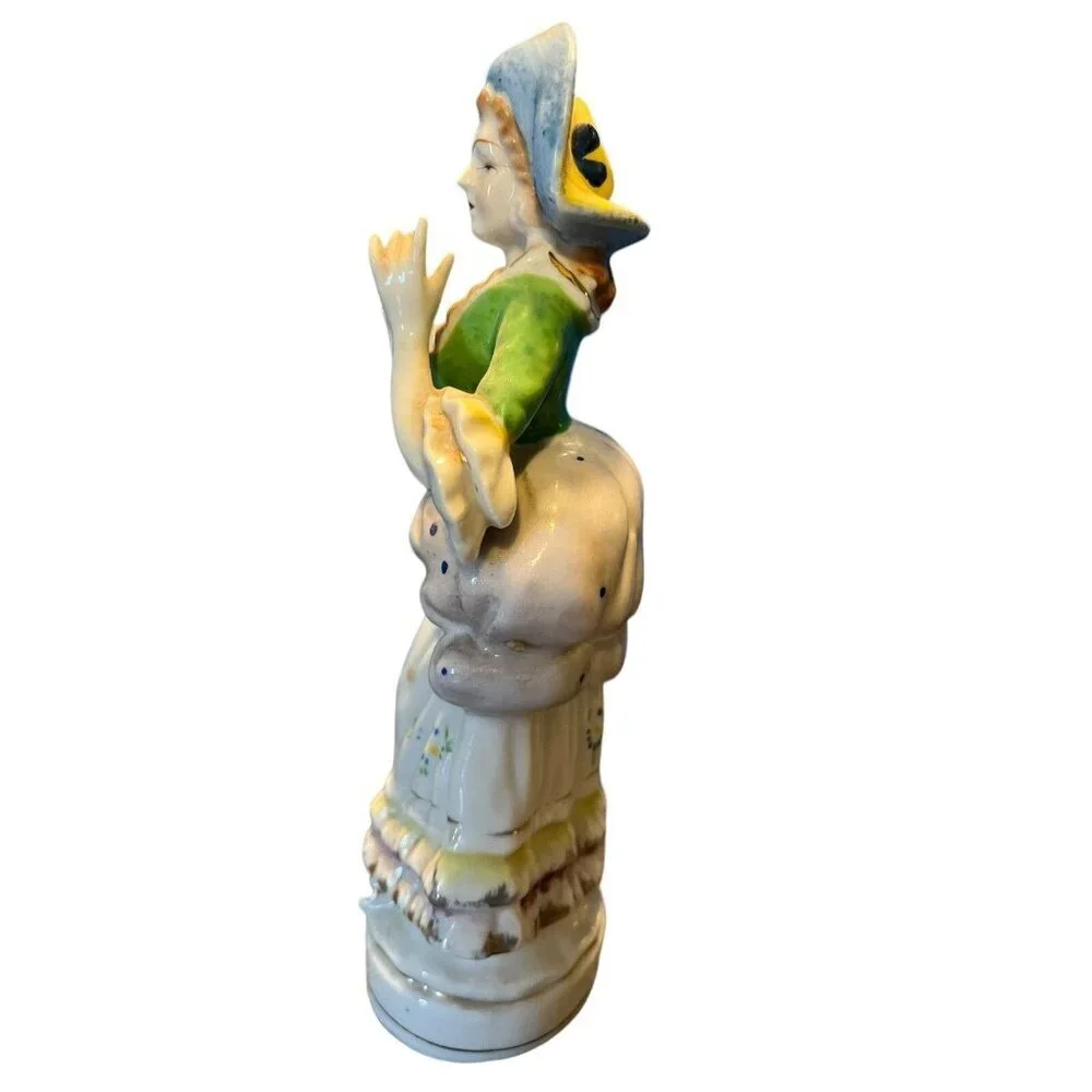 L&M Inc. Lipper & Mann Victorian Man and Woman Figurines Porcelain Vintage